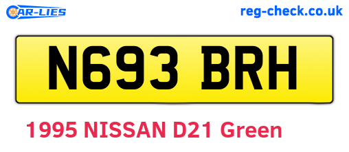 N693BRH are the vehicle registration plates.