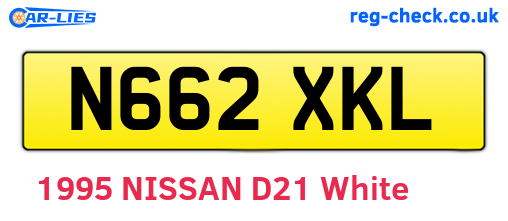 N662XKL are the vehicle registration plates.