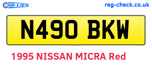 N490BKW are the vehicle registration plates.