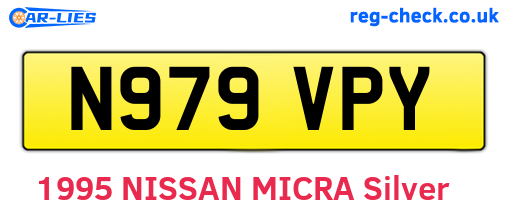 N979VPY are the vehicle registration plates.