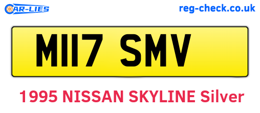 M117SMV are the vehicle registration plates.