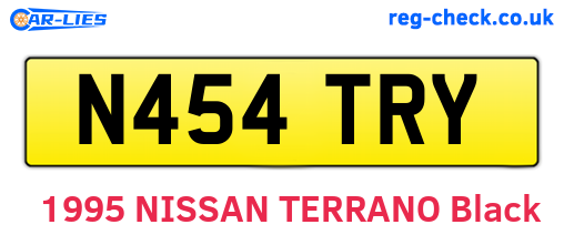 N454TRY are the vehicle registration plates.