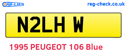 N2LHW are the vehicle registration plates.