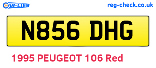 N856DHG are the vehicle registration plates.