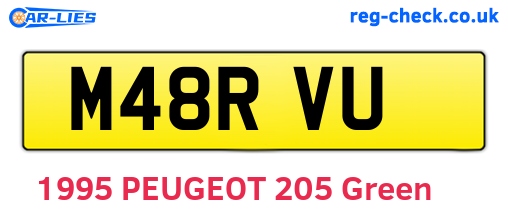 M48RVU are the vehicle registration plates.
