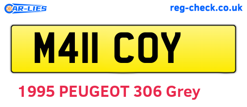 M411COY are the vehicle registration plates.