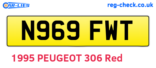N969FWT are the vehicle registration plates.