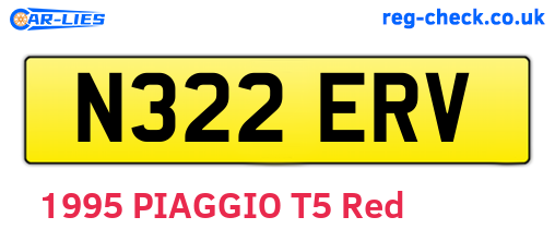 N322ERV are the vehicle registration plates.