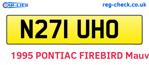 N271UHO are the vehicle registration plates.