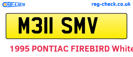 M311SMV are the vehicle registration plates.