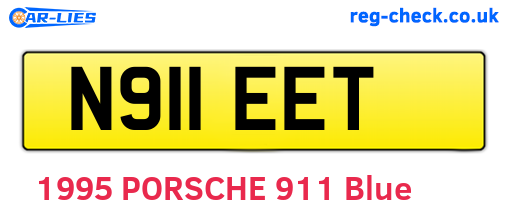 N911EET are the vehicle registration plates.