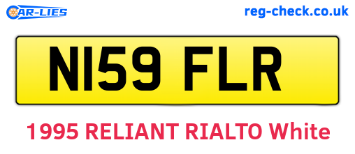 N159FLR are the vehicle registration plates.