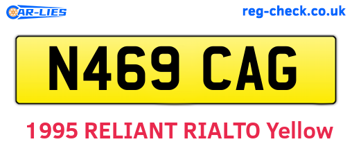 N469CAG are the vehicle registration plates.