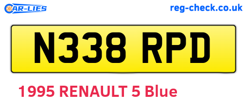 N338RPD are the vehicle registration plates.