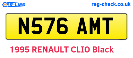 N576AMT are the vehicle registration plates.