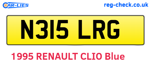 N315LRG are the vehicle registration plates.