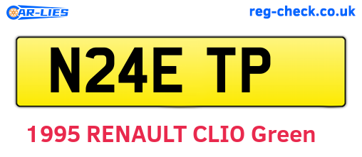 N24ETP are the vehicle registration plates.