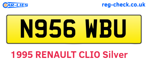 N956WBU are the vehicle registration plates.