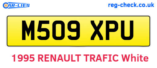 M509XPU are the vehicle registration plates.
