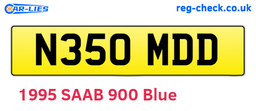 N350MDD are the vehicle registration plates.