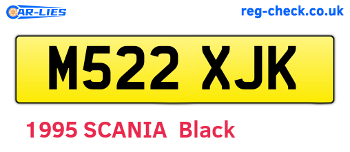 M522XJK are the vehicle registration plates.