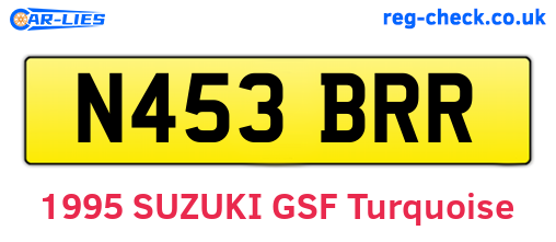 N453BRR are the vehicle registration plates.