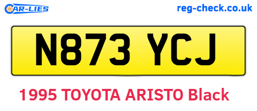 N873YCJ are the vehicle registration plates.