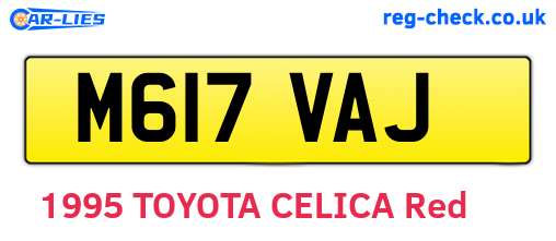 M617VAJ are the vehicle registration plates.