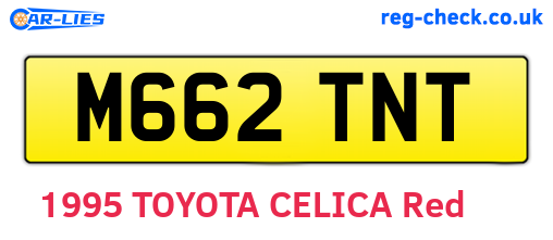 M662TNT are the vehicle registration plates.