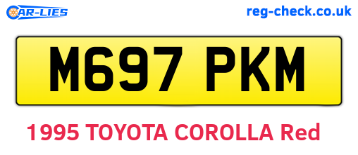 M697PKM are the vehicle registration plates.