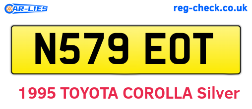 N579EOT are the vehicle registration plates.