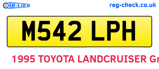 M542LPH are the vehicle registration plates.