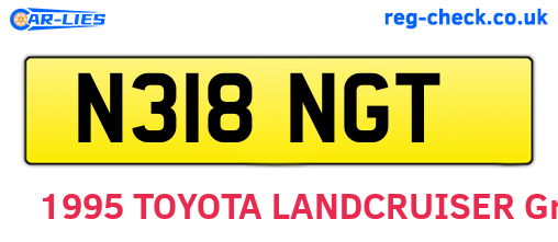 N318NGT are the vehicle registration plates.