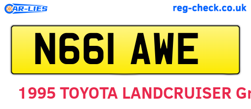 N661AWE are the vehicle registration plates.