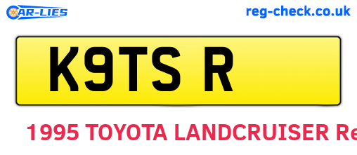 K9TSR are the vehicle registration plates.
