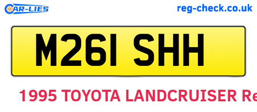 M261SHH are the vehicle registration plates.