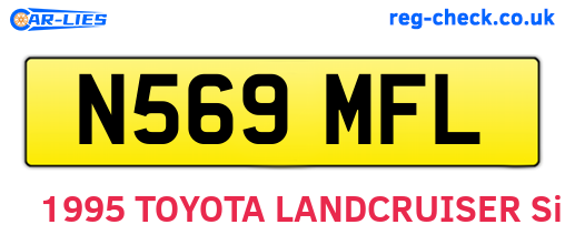 N569MFL are the vehicle registration plates.