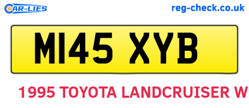 M145XYB are the vehicle registration plates.