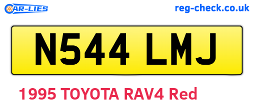 N544LMJ are the vehicle registration plates.