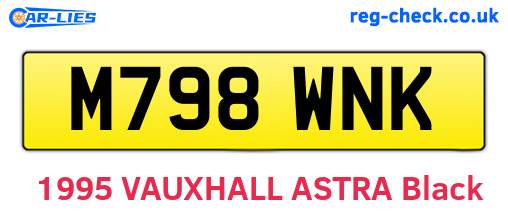 M798WNK are the vehicle registration plates.