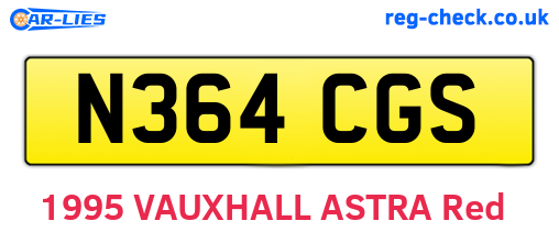 N364CGS are the vehicle registration plates.