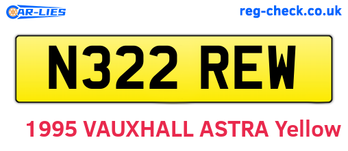 N322REW are the vehicle registration plates.