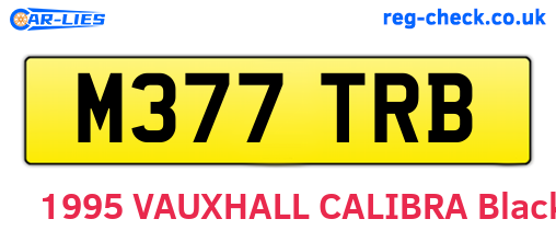 M377TRB are the vehicle registration plates.