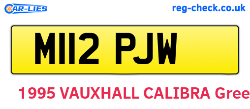 M112PJW are the vehicle registration plates.