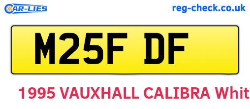 M25FDF are the vehicle registration plates.