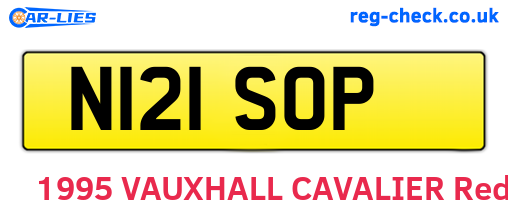 N121SOP are the vehicle registration plates.