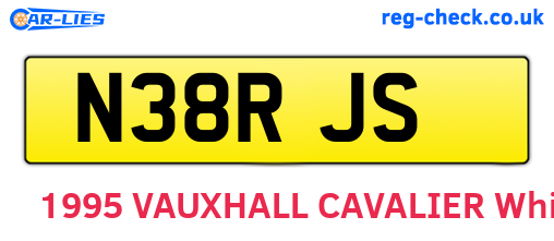 N38RJS are the vehicle registration plates.