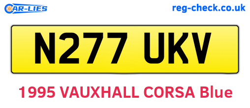 N277UKV are the vehicle registration plates.