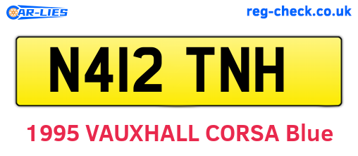 N412TNH are the vehicle registration plates.