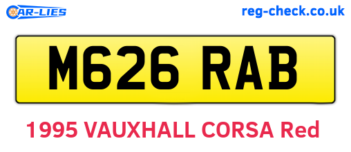 M626RAB are the vehicle registration plates.